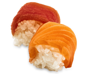 Roll cremoso de salmón y atún